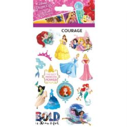 AUTOCOLLANTS PRINCESSES DISNEY - 4 FEUILLES